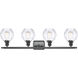 Ballston Small Waverly LED 36 inch Matte Black Bath Vanity Light Wall Light, Ballston