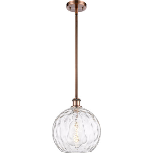 Ballston Athens Water Glass LED 10 inch Antique Copper Mini Pendant Ceiling Light