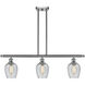 Ballston Salina 3 Light 42 inch Brushed Satin Nickel Island Light Ceiling Light, Ballston
