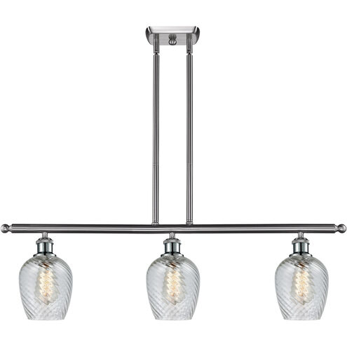 Ballston Salina 3 Light 42 inch Brushed Satin Nickel Island Light Ceiling Light, Ballston