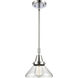 Franklin Restoration Caden 1 Light 8 inch Polished Chrome Mini Pendant Ceiling Light in Clear Glass
