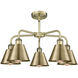 Ballston 5 Light 24.5 inch Antique Brass Chandelier Ceiling Light