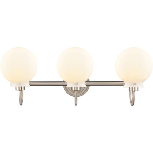 Olivia LED 27.38 inch Satin Nickel Bath Vanity Light Wall Light