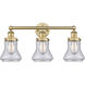 Bellmont 3 Light 24.5 inch Brushed Brass Bath Vanity Light Wall Light in Seedy