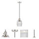 Franklin Restoration Colton LED 6 inch Polished Nickel Mini Pendant Ceiling Light