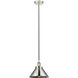Briarcliff 1 Light 10 inch Polished Nickel Mini Pendant Ceiling Light