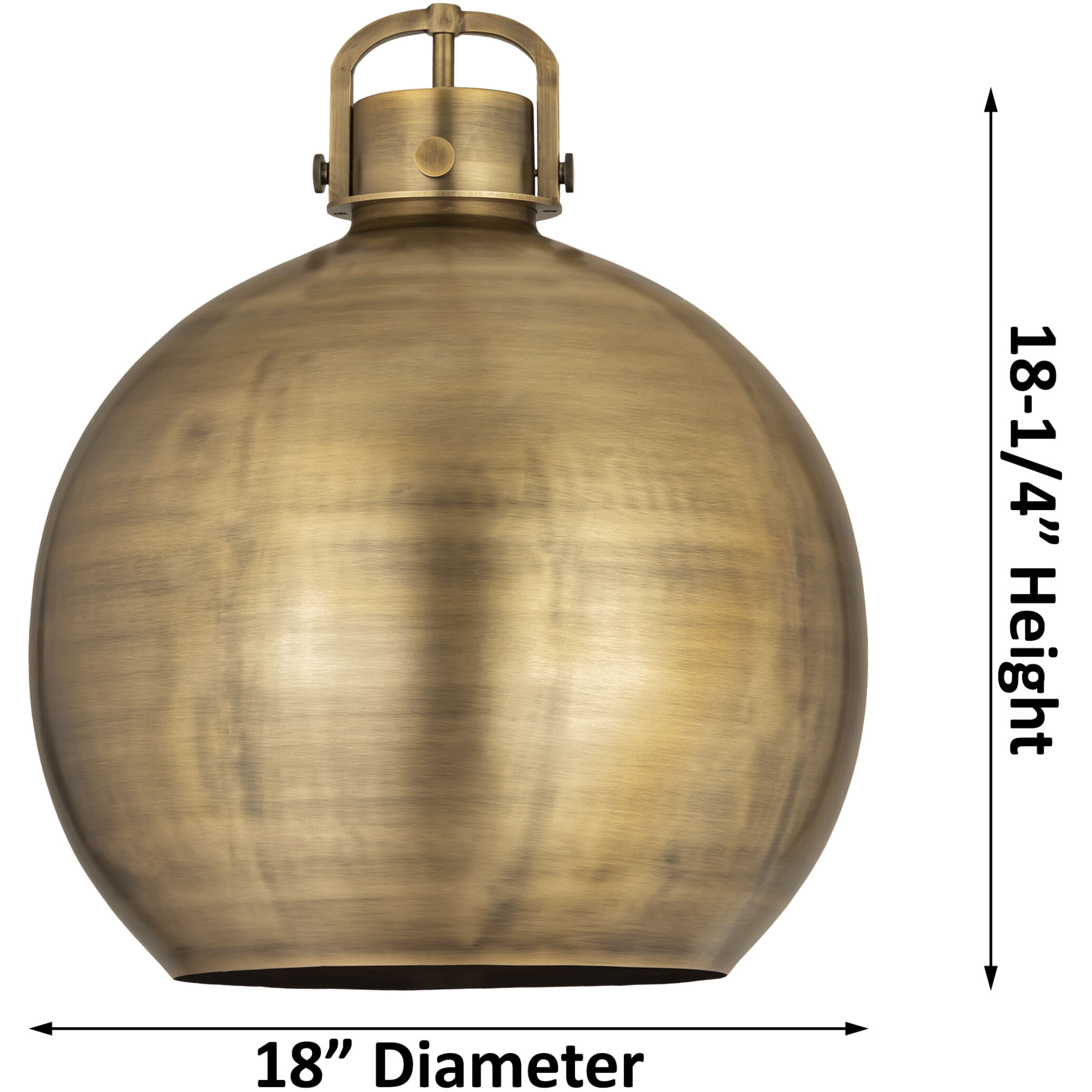 Newton Sphere 1 Light 18 inch Polished Nickel Stem Hung Pendant Ceiling Light