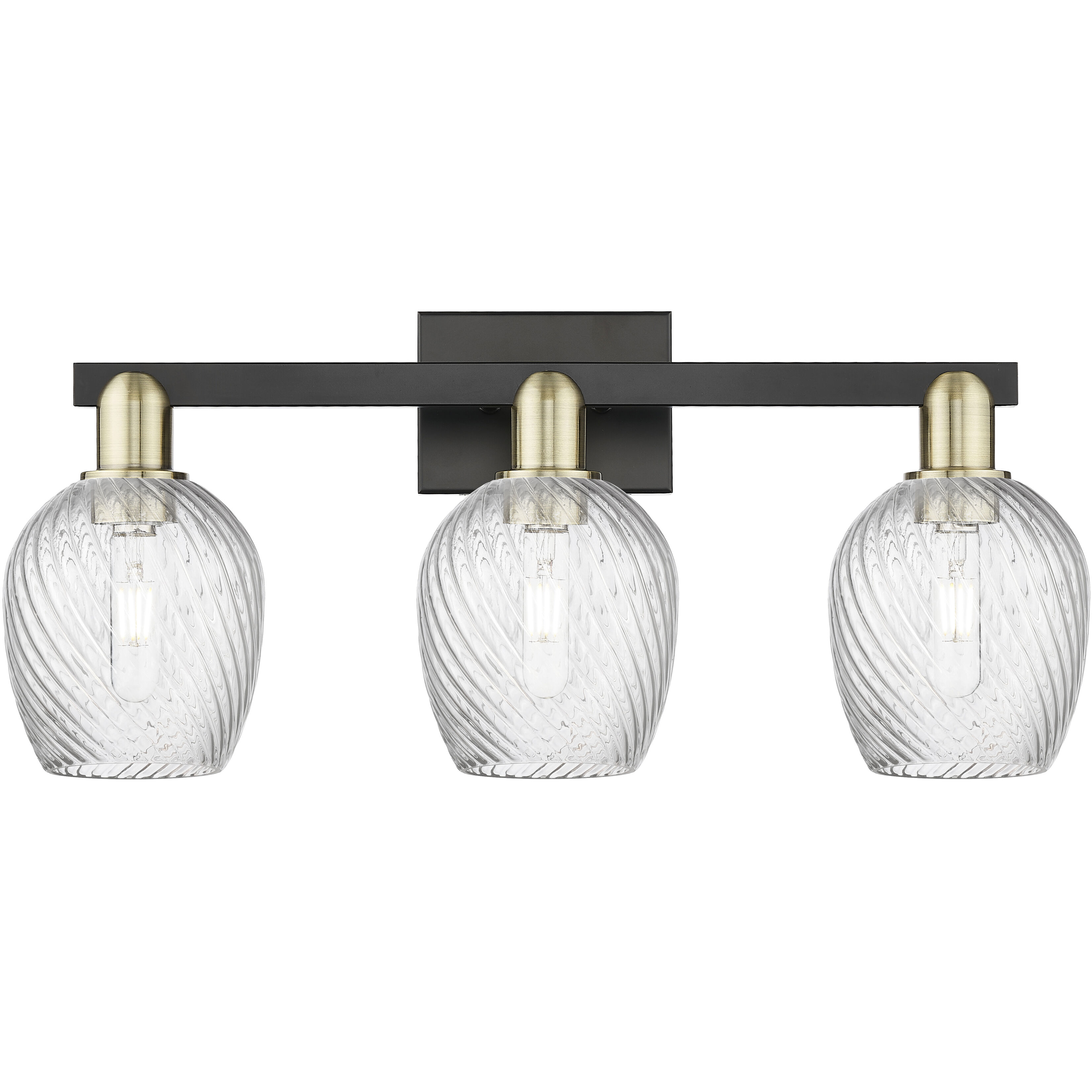 Arcadia Salina 3 Light 24.75 inch Black Antique Brass Bath Vanity Light Wall Light