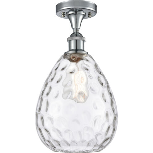 Ballston Large Waverly 1 Light 8 inch Polished Chrome Semi-Flush Mount Ceiling Light, Ballston