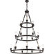 Ballston Saloon 18 Light 40 inch Matte Black Chandelier Ceiling Light in Incandescent, No Glass, Ballston