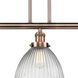 Franklin Restoration Seneca Falls LED 39 inch Antique Copper Island Light Ceiling Light, Franklin Restoration