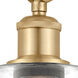 Ballston Hadley 1 Light 5.3 inch Satin Gold Sconce Wall Light in Clear Glass