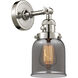 Franklin Restoration Small Bell LED 5 inch Polished Nickel Sconce Wall Light, Franklin Restoration