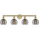 Edison Rochester 4 Light 32.88 inch Brushed Brass Bath Vanity Light Wall Light