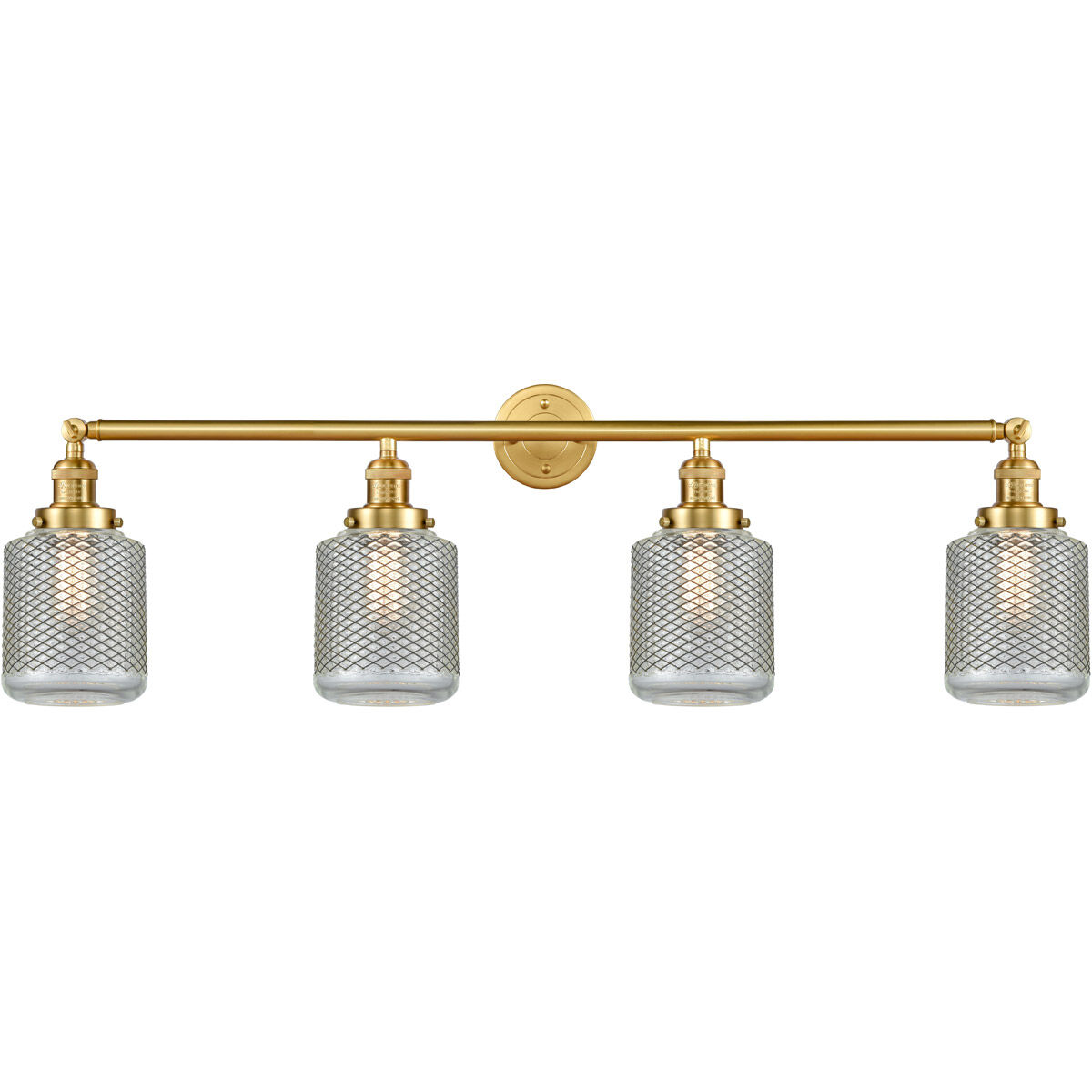 Franklin Restoration Stanton 4 Light 44 inch Polished Chrome Bath Vanity Light Wall Light, Franklin Restoration