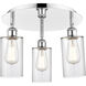 Clymer 3 Light 15.63 inch Polished Chrome Flush Mount Ceiling Light in Clear