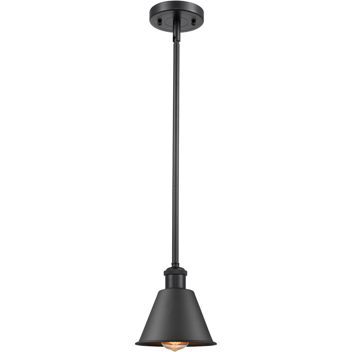 Ballston Smithfield LED 7 inch Matte Black Pendant Ceiling Light, Ballston