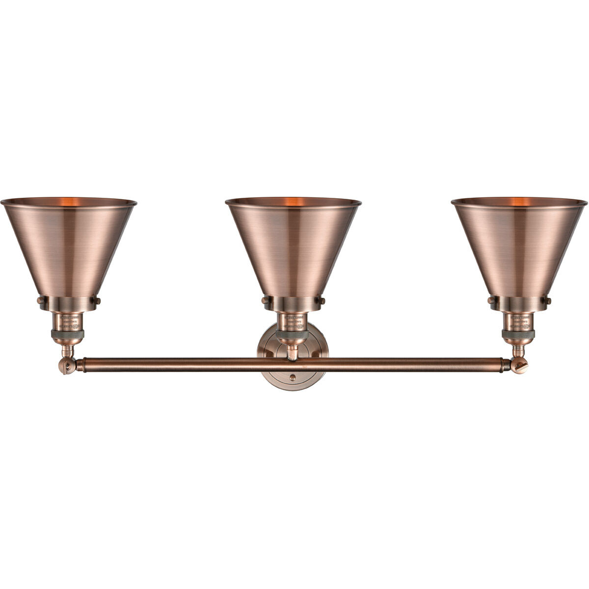 Franklin Restoration Appalachian LED 32 inch Antique Copper Bath Vanity Light Wall Light, Franklin Restoration