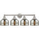 Bell 4 Light 33.5 inch Brushed Satin Nickel Bath Vanity Light Wall Light
