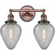 Franklin Restoration Geneseo 2 Light 17 inch Antique Copper Bath Vanity Light Wall Light