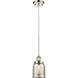 Ballston Bell LED 5 inch Polished Nickel Mini Pendant Ceiling Light, Small Bell