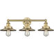 Edison 3 Light 26 inch Brushed Brass Bath Vanity Light Wall Light