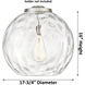 Ballston Athens Water Glass 1 Light 18 inch Brushed Satin Nickel Pendant Ceiling Light