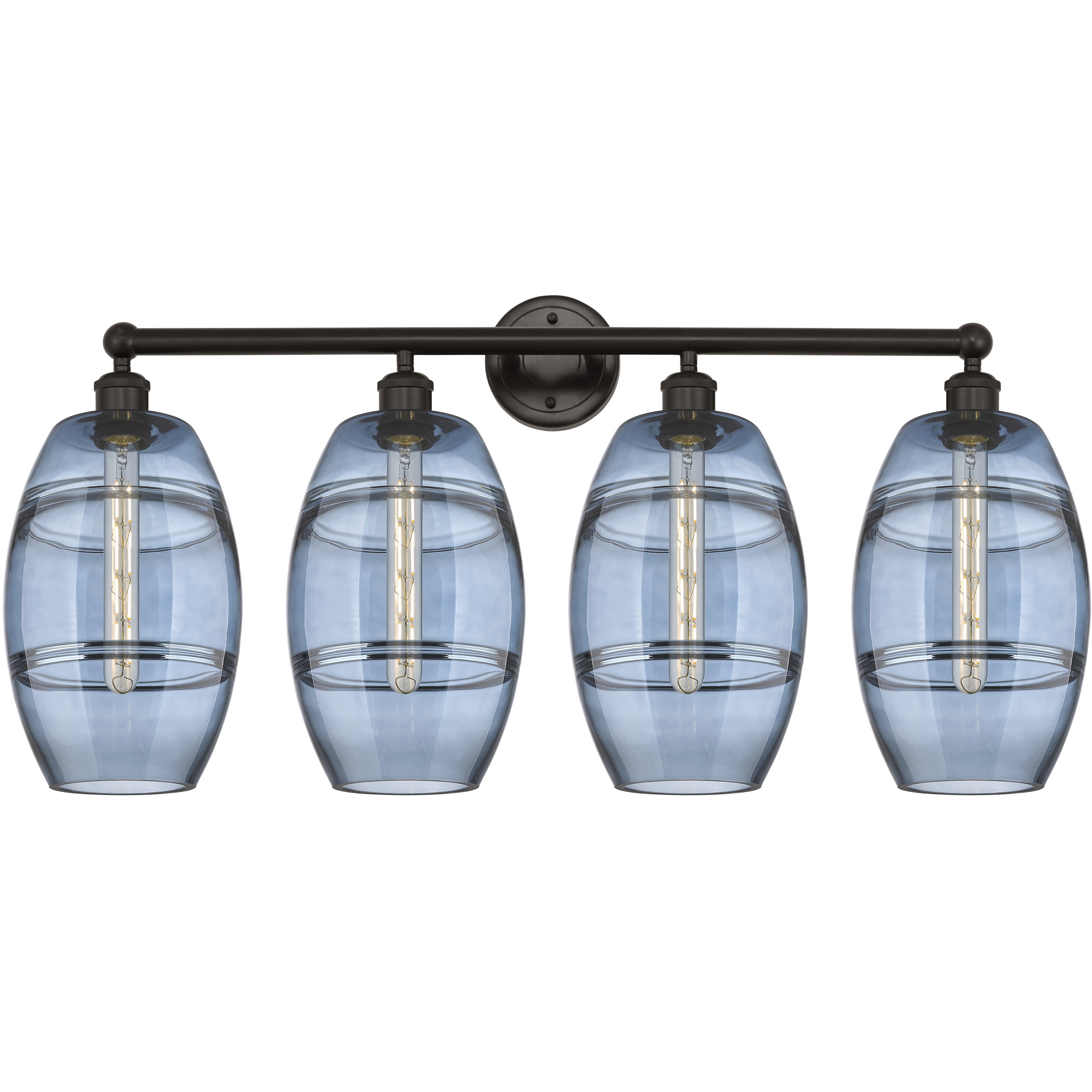 Edison Vaz 4 Light 35 inch Oil Rubbed Bronze Bath Vanity Light Wall Light