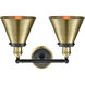 Franklin Restoration Appalachian 2 Light 18 inch Black Antique Brass Bath Vanity Light Wall Light
