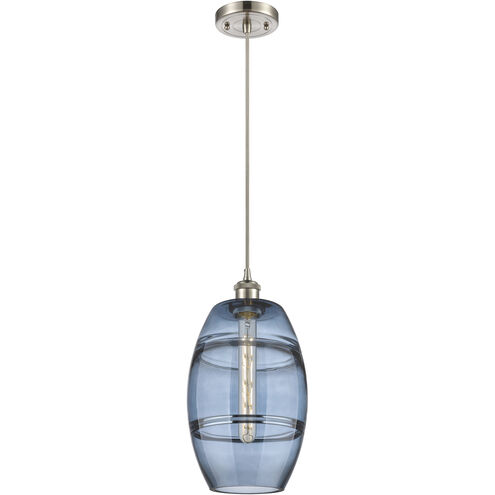 Ballston Vaz 1 Light 8 inch Brushed Satin Nickel Cord Hung Mini Pendant Ceiling Light