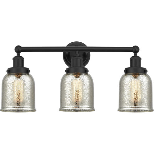 Bell 3 Light 24.5 inch Matte Black Bath Vanity Light Wall Light