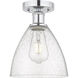 Edison Bristol Glass 1 Light 7.50 inch Semi-Flush Mount