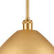 Ballston Dome 1 Light 16 inch Satin Gold Pendant Ceiling Light