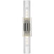 Empire 2 Light 24.75 inch Polished Nickel Bath Vanity Light Wall Light in Clear Glass