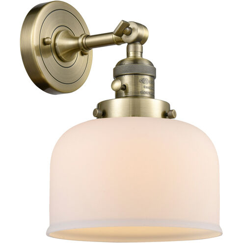 Franklin Restoration Large Bell LED 8 inch Antique Brass Sconce Wall Light, Franklin Restoration