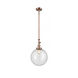 Franklin Restoration XX-Large Beacon 1 Light 12 inch Antique Copper Mini Pendant Ceiling Light in Seedy Glass, Franklin Restoration