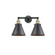 Franklin Restoration Appalachian 2 Light 18 inch Black Antique Brass Bath Vanity Light Wall Light, Franklin Restoration