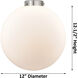 Downtown Urban Beacon 1 Light 12 inch Brushed Satin Nickel Mini Pendant Ceiling Light in Clear