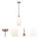 Edison Cindyrella LED 7 inch Antique Copper Mini Pendant Ceiling Light