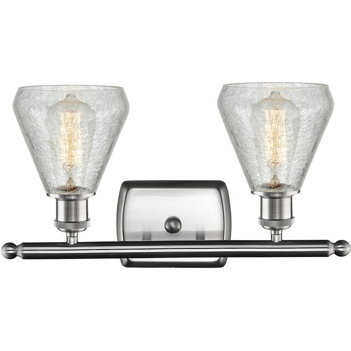 Ballston Conesus 2 Light 16 inch Brushed Satin Nickel Bath Vanity Light Wall Light, Ballston