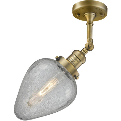 Franklin Restoration Geneseo 1 Light 7 inch Brushed Brass Sconce Wall Light, Franklin Restoration