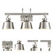 Auralume Provin LED 28.38 inch Brushed Satin Nickel Bath Vanity Light Wall Light