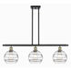 Ballston Rochester 3 Light 36 inch Black Antique Brass Stem Hung Island Light Ceiling Light