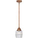 Nouveau 2 Colton LED 6 inch Antique Copper Mini Pendant Ceiling Light