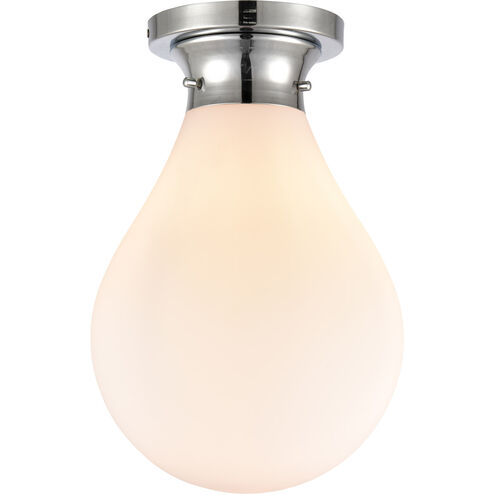 Genesis 1 Light 9.88 inch Polished Chrome Flush Mount Ceiling Light