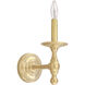 Sonia 1 Light 5 inch Natural Brass Sconce Wall Light