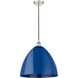 Edison Plymouth Dome LED 16 inch Brushed Brass Mini Pendant Ceiling Light