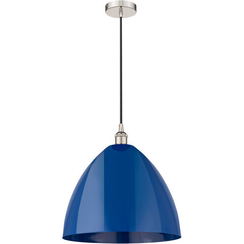 Edison Plymouth Dome LED 16 inch Brushed Brass Mini Pendant Ceiling Light