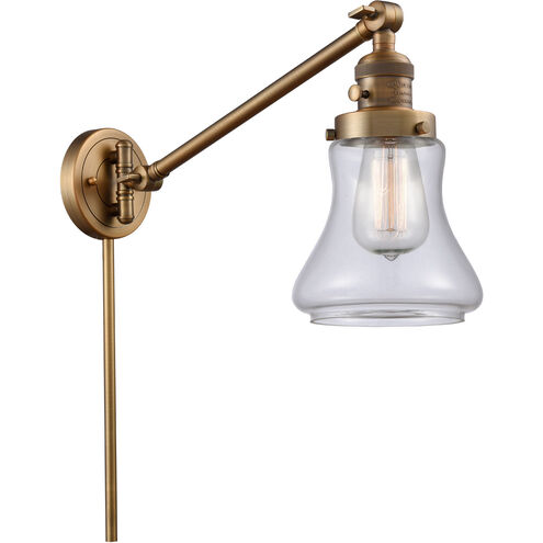 Bellmont 35 inch 60.00 watt Brushed Brass Swing Arm Wall Light, Franklin Restoration