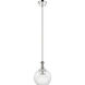 Downtown Urban Astor 1 Light 8 inch Polished Nickel Mini Pendant Ceiling Light in Clear